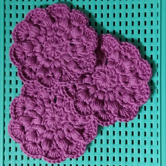 Crochet Super Scrub Facial Rounds▪︎Set of 3 - Picture 2 of 5